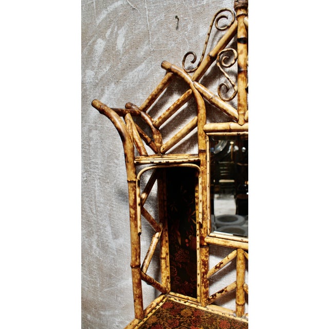 Victorian Glazed Bamboo Cabinet, 1880s For Sale - Image 15 of 18
