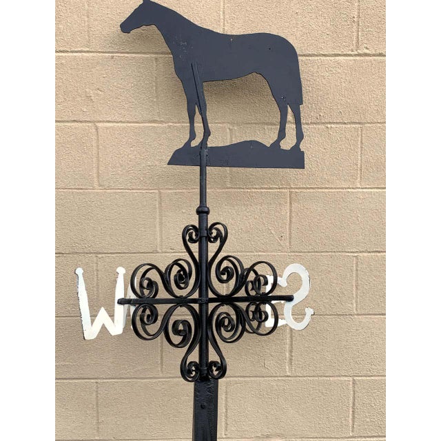Early 20th Century Antique American Iron Horse Weathervane, Nashville Tn For Sale - Image 9 of 13