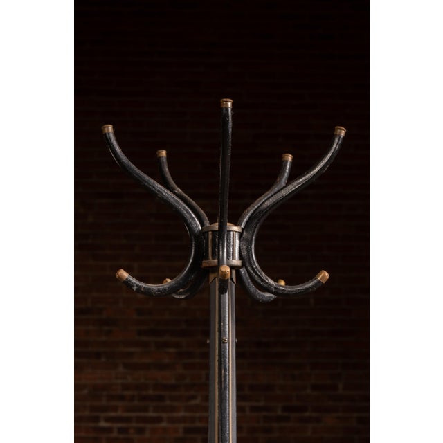 Antique Rotating Cast Iron Barbershop Coat Rack Umbrella Stand For Sale - Image 4 of 6
