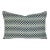 Kravet Couture Vernazza in Indigo Lumbar Pillow Cover Gray Chenille With Blue and Light Blue Check For Sale