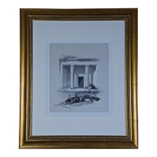 Entrance to the Caves: A 19th Century Hand-Colored Lithograph, 1843 For Sale