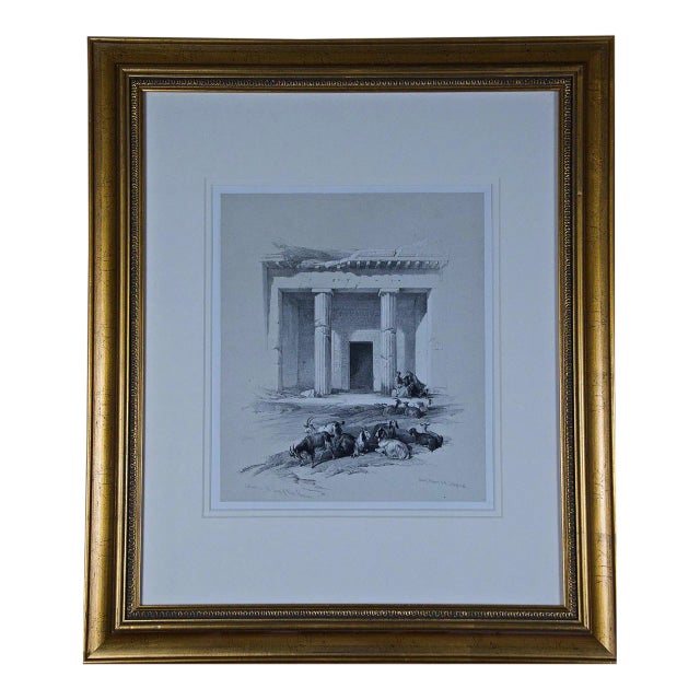 Entrance to the Caves: A 19th Century Hand-Colored Lithograph, 1843 For Sale