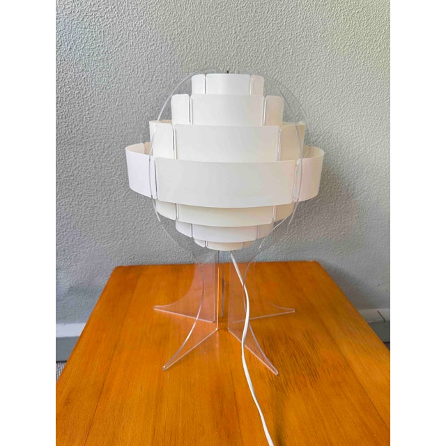 Lakane Strips Table Lamp in Frosted Acrylic by Brylle Jacobsen for Ikea, Finland, 2000s For Sale - Image 9 of 18