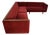 1960’s Mid-Century Modern 2-Piece Walnut Sectional Sofa For Sale