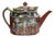 Patent Ironstone New Oval Teapot with Red Scale Conversation Decor, 1820-1830 For Sale