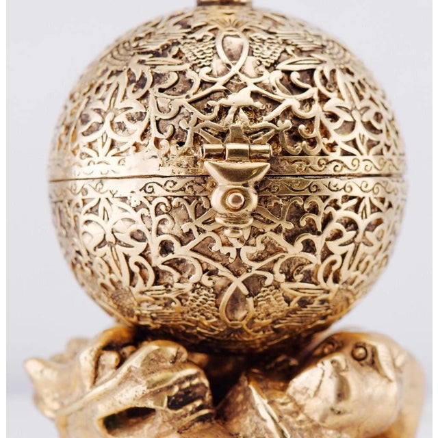 Antique Late 18th Century French Ormolu Ball-Shaped Verge Fusee Watch Desk Stand For Sale - Image 4 of 18