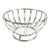 Vintage Sculptural Silver-Tone Metal Wire Fruit Basket, 11” For Sale