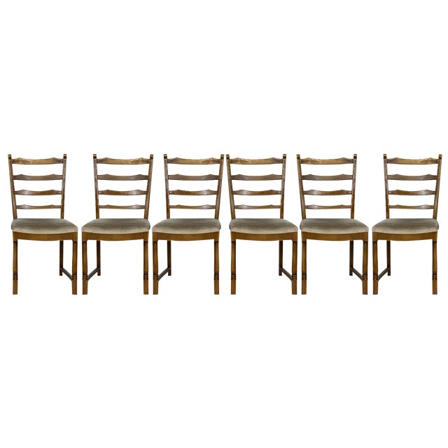Mid-Century Dining Chairs, Set of 6 For Sale