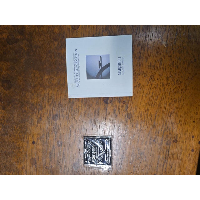 Late 20th Century Marchetti – Hand Made in Italy Inlaid Walnut Extending Dining Table For Sale - Image 12 of 12