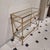 1970s Hollywood Regency Gilt Brass, Wood and Glass Console Table, France, 1970s For Sale - Image 5 of 10