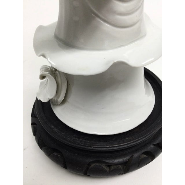1920s Vintage Chinese White Porcelain Guanyin For Sale - Image 5 of 13