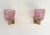 Italian Art Deco Style Brass and Pink Rostrato Murano Glass Wall Sconces, 1990s, Set of 2 For Sale - Image 13 of 13