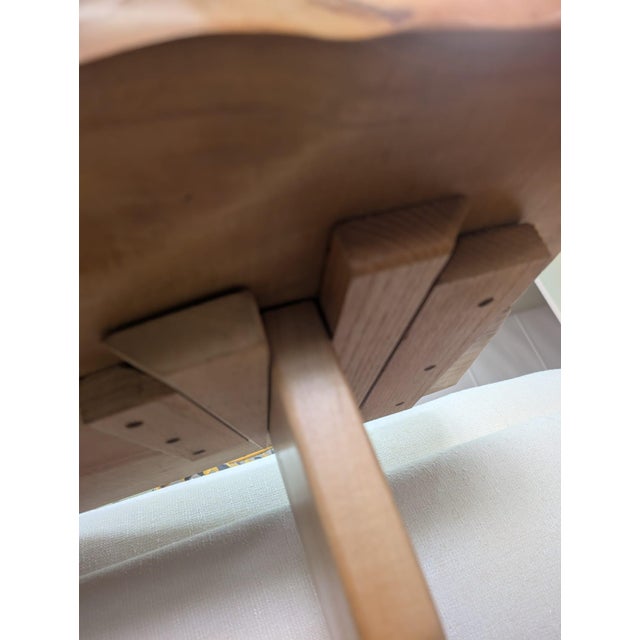 Wood Harnett Wood Designs Trestle Dining Table For Sale - Image 7 of 9