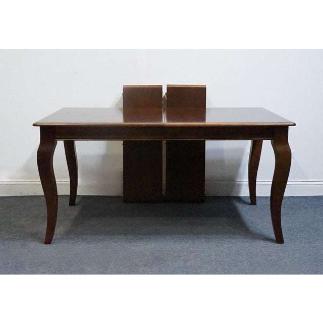 BASSETT FURNITURE Cherry Traditional American Empire Style 84" Dining Table 4469-3660 29.5" High 60" Wide 36" Deep 2...