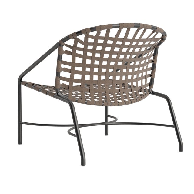 Not Yet Made - Made To Order Brown Jordan Kantan Aluminum Suncloth Lounge Chair, Textured Pewter frame with Mica fabric For Sale - Image 5 of 11