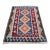 1970s Mid-Century Modern Geometric Blue Kilim Rug For Sale