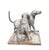 Metal Large Vintage French-Style Cast Iron "Snuggling Dogs" Garden Statue For Sale - Image 7 of 12