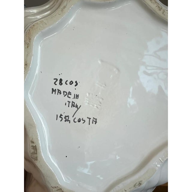 Vintage Italian Glazed Ceramic Fish Tureen For Sale - Image 11 of 12