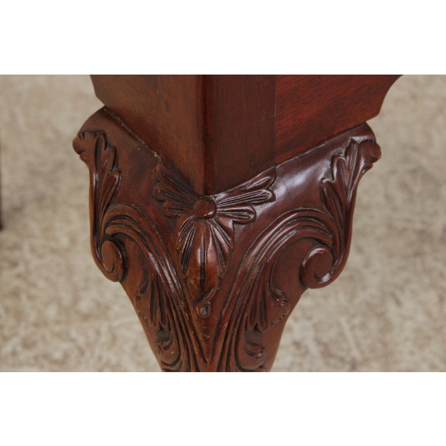 Set of 8 Hickory Chair Co Chippendale Clawfoot Mahogany Dining Chairs For Sale - Image 10 of 18