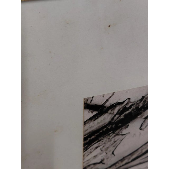 Black Framed Signed J. Akston "Lustful Dream, 1970" Acrylic on Paper Painting For Sale - Image 8 of 11