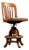 Sikes Oak Adjustable Swivel Stool, C. 1930s For Sale