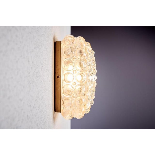 Gold Model A 670 Wall Lamp by Helena Tynell for Limburg Glashütte, 1960s, Set of 2 For Sale - Image 8 of 17