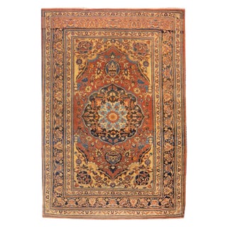 Antique Persian Tabriz Haji Jallili For Sale