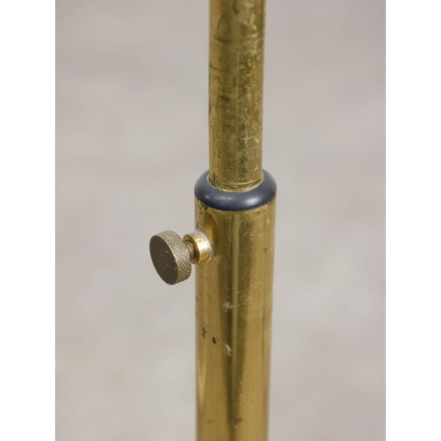 Mid-Century Arched Floor Lamp in Brass For Sale - Image 6 of 15