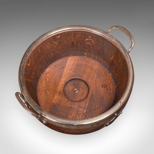Brown Antique Presentation Prize Bowl, English, Oak, Ceramic, Fruit Dish, Edwardian For Sale - Image 8 of 12