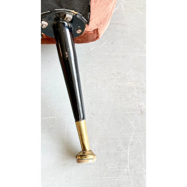 Mid-Century Modern Velvet Lounge Chair by Marco Zanuso for Arflex, Italy, 1950s For Sale - Image 9 of 15