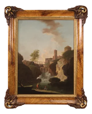 Italian Artist, Landscape, 1780, Oil on Canvas, Framed