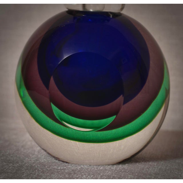 Mid-Century Modern Murano Glass Perfume Bottle, 1990 For Sale - Image 9 of 12