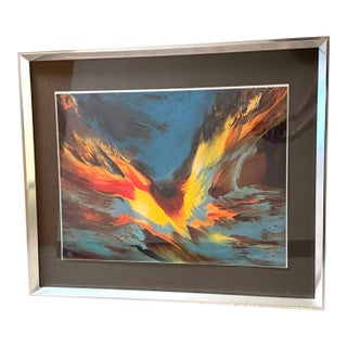 1970s Leonardo Nierman Intuition of the Universe Litho Art Print Xxiii/LXXV For Sale