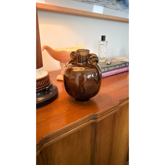 Mid 20th Century Vintage Czechoslovakian Art Glass Vase Designed by Vlasta Lichtágová for the Beránek Glassworks (Sklárna Beránek) For Sale - Image 5 of 5