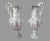 Ceramic Pair of Antique Parian Bisque Porcelain Grape & Leaf Decorated Ewers For Sale - Image 7 of 12