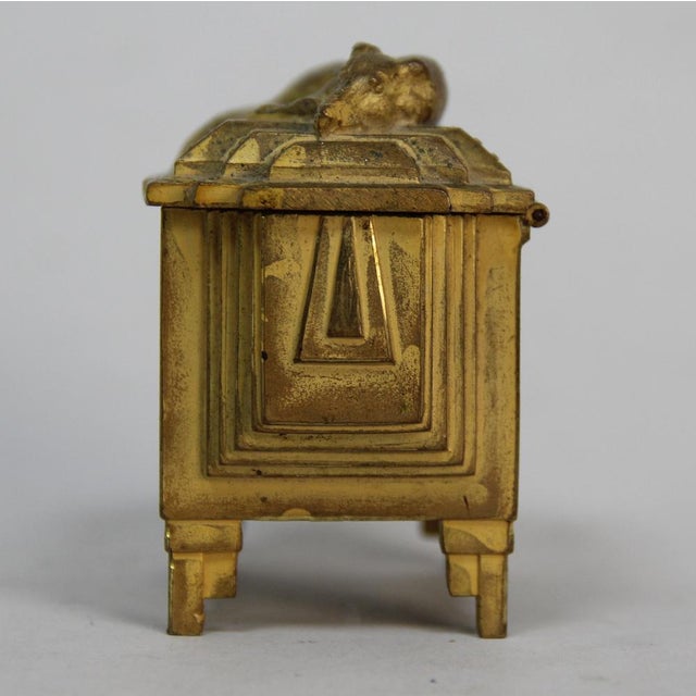 Art Deco Bronze Box, France, 1930s For Sale - Image 3 of 12