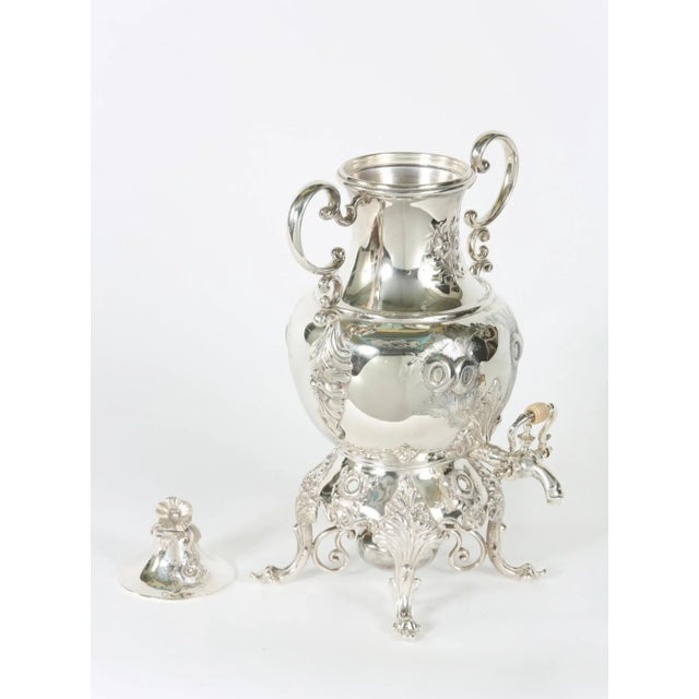 Silver Early 20th Century English Silver Plated Samovar For Sale - Image 8 of 10
