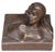 Jennings Bros. Pr. Bronze Finish Clad Dante and Beatrice Bookends by Jennings Brothers C. 1930's For Sale - Image 4 of 12