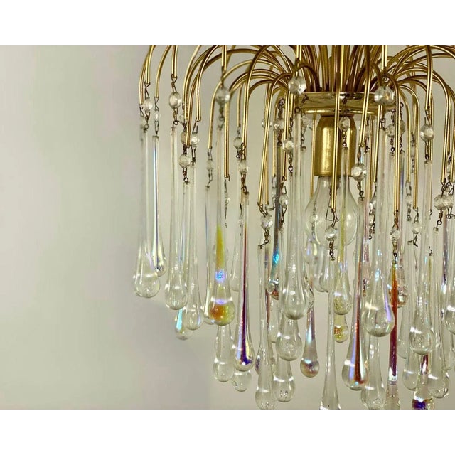 1970s Murano Glass Vintage Designer Chandelier, Massive Belgium, 1970s For Sale - Image 5 of 6