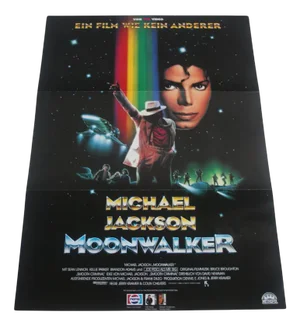 Double-Sided Michael Jackson: Moonwalker Movie Poster, 1989