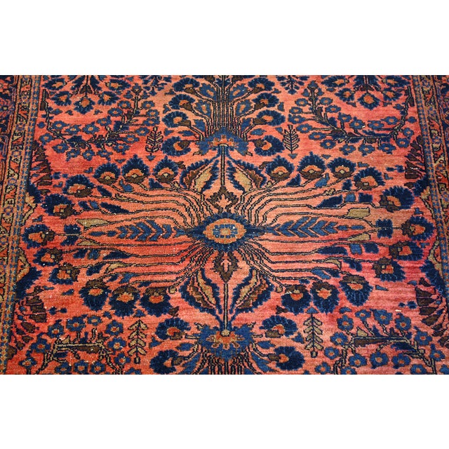 Antique Persian Pink Sarouk Rug 3'5" x 4'10" Chairish