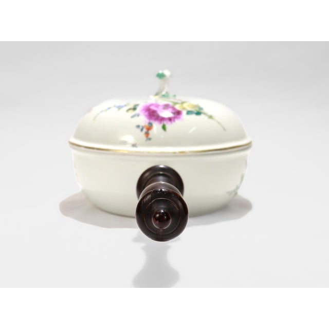 Rococo Antique Marcolini Period Meissen Porcelain Floral Bordeleau or Chamber Pot For Sale - Image 3 of 14
