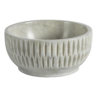 Fulham Etched Marble Condiment Bowl For Sale