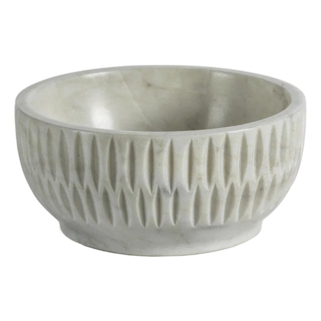 Fulham Etched Marble Condiment Bowl For Sale