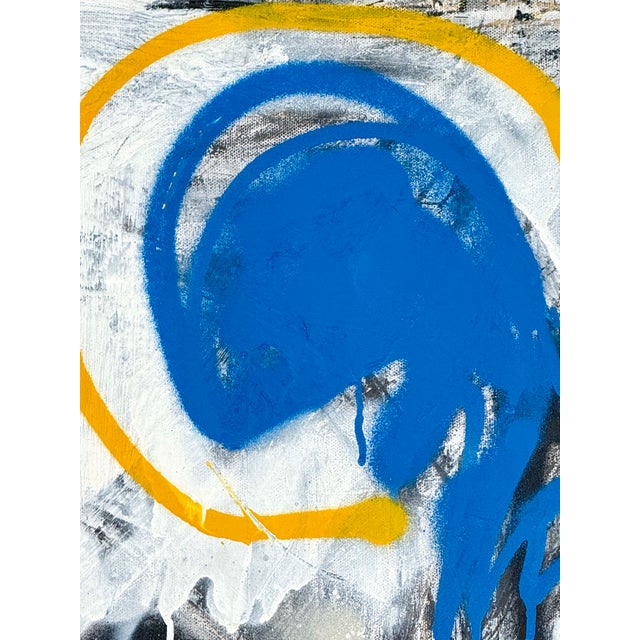 "It Happens at Midnight" Harrison Gilman Contemporary Abstract Mixed Media Painting For Sale - Image 4 of 12