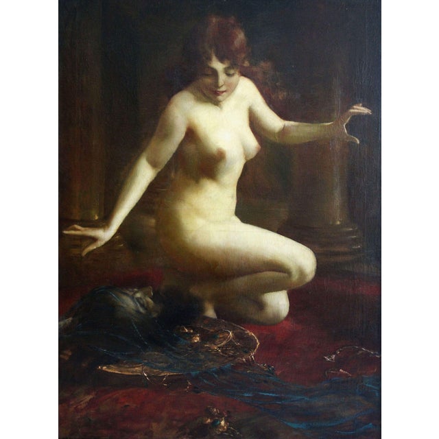 Eugen Ansen-Hofmann, Oriental Motif, Oil on Canvas For Sale - Image 14 of 14