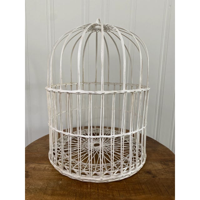 Vintage Mid-Century Spun Fiberglass Birdcage in the Style of Russel Woodard For Sale - Image 4 of 10