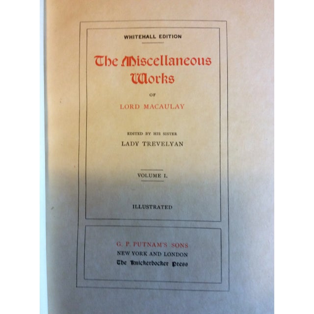Mid 19th Century Books by Macaulay’s Works of Essays- Set of 5 For Sale - Image 11 of 12