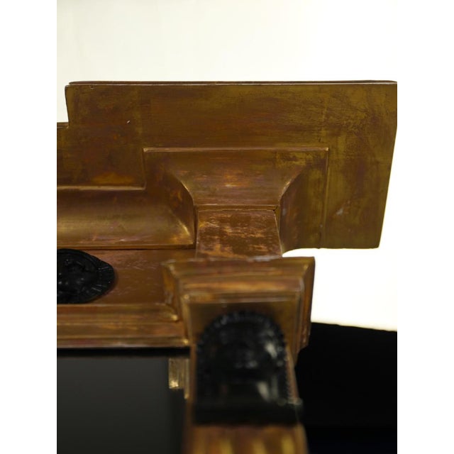 Regency Revival Egyptian Giltwood and Bronze Pier Mirror, 1930 For Sale - Image 16 of 18