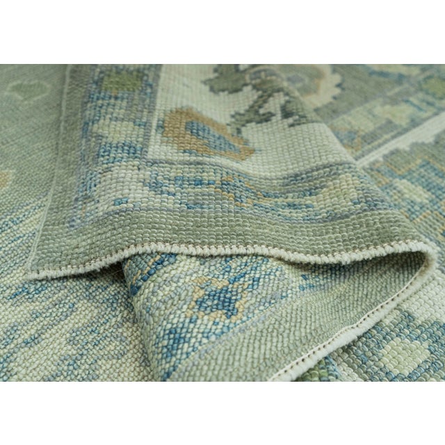 Gray Turkish Oushak Rug 6'1" x 9'1" #19127 For Sale - Image 8 of 8